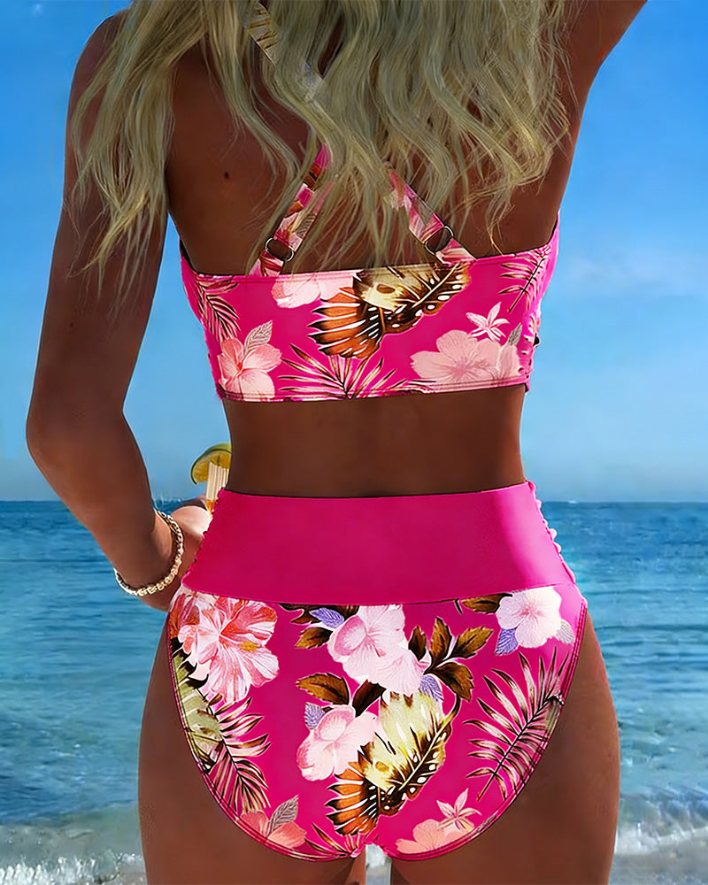 Eliza™ – Bikini z kwiatowym kontrastem