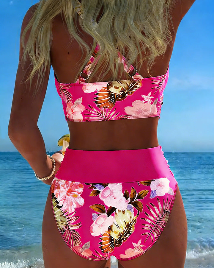 Eliza™ – Bikini z kwiatowym kontrastem