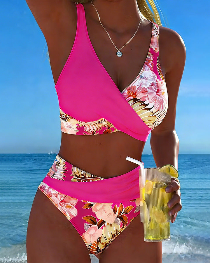 Eliza™ – Bikini z kwiatowym kontrastem