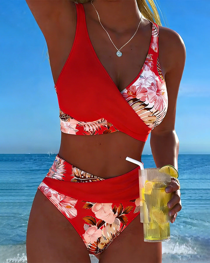 Eliza™ – Bikini z kwiatowym kontrastem