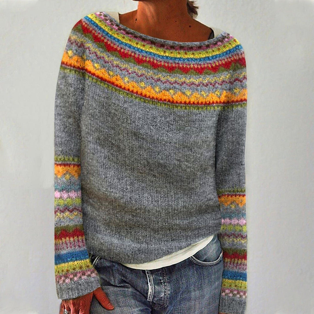 SOLÈNE™ | Sweter Skandynawski
