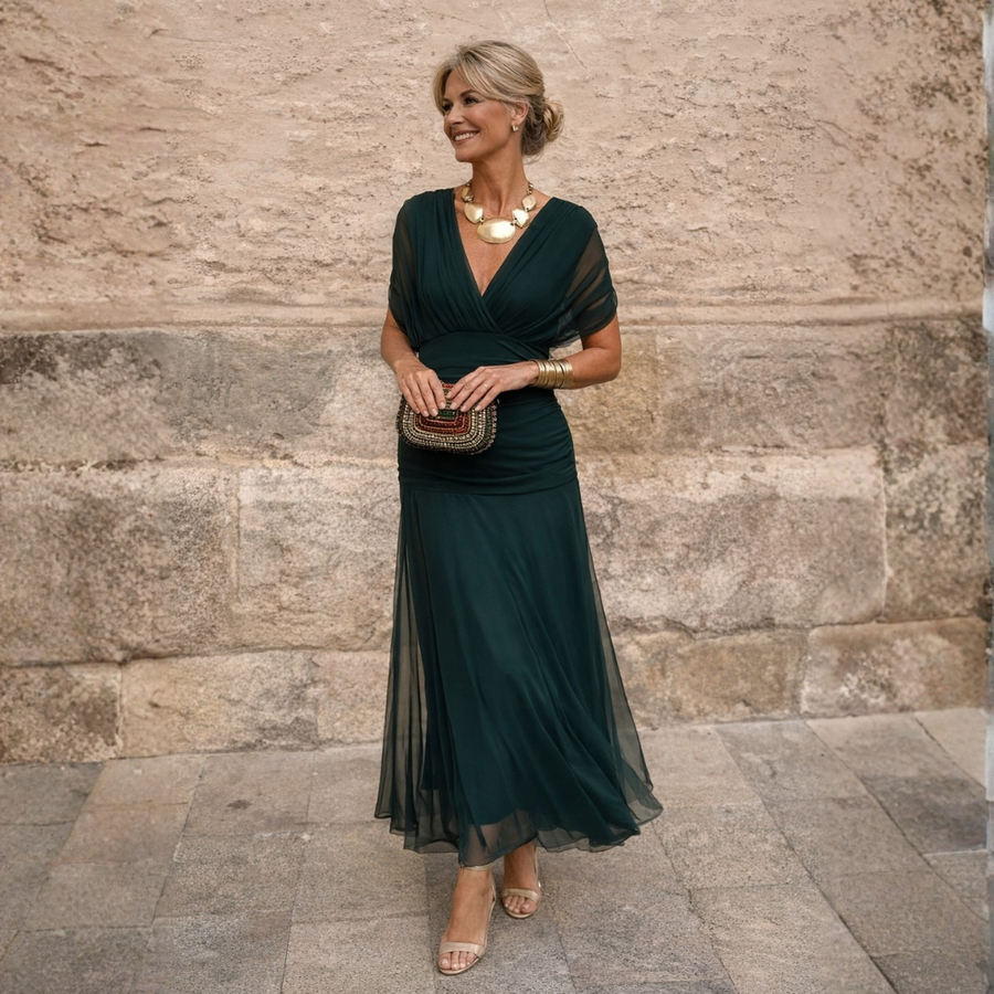 Eliza – elegancka zielona sukienka