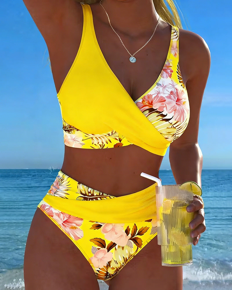 Eliza™ – Bikini z kwiatowym kontrastem