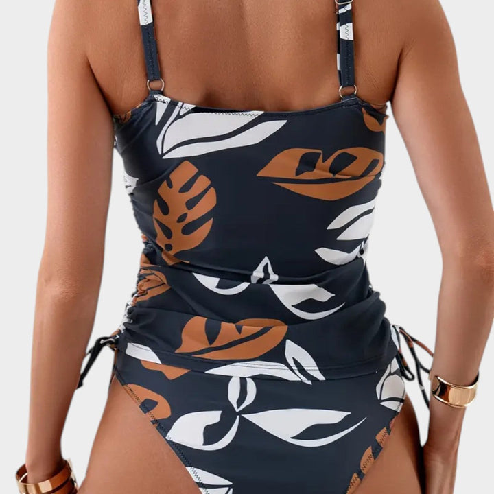 Mira™ – Bikini z tropikalnym wzorem liści