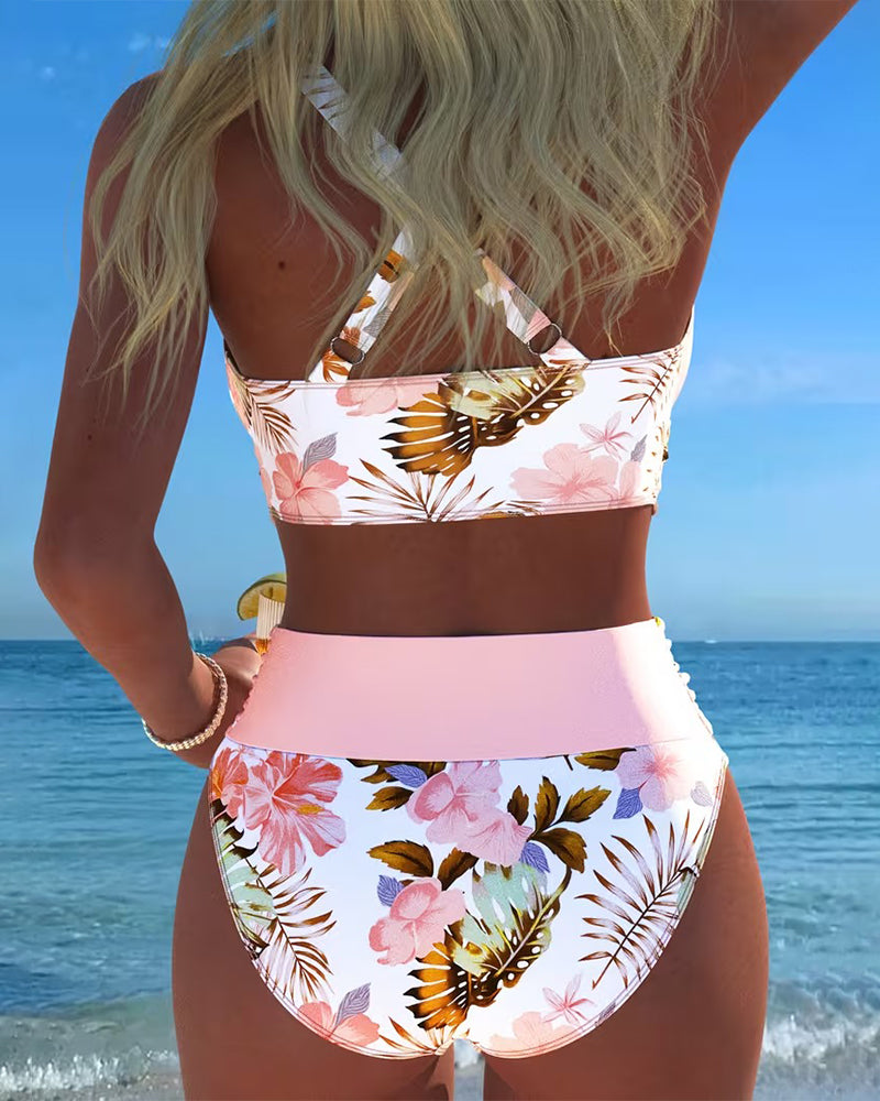 Eliza™ – Bikini z kwiatowym kontrastem
