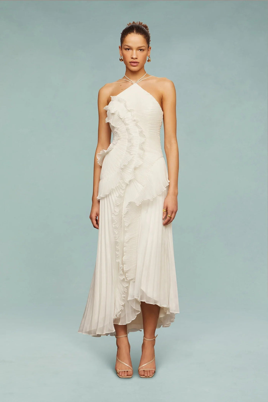 Emma™ - Elegancka Sukienka Maxi z Falbanami