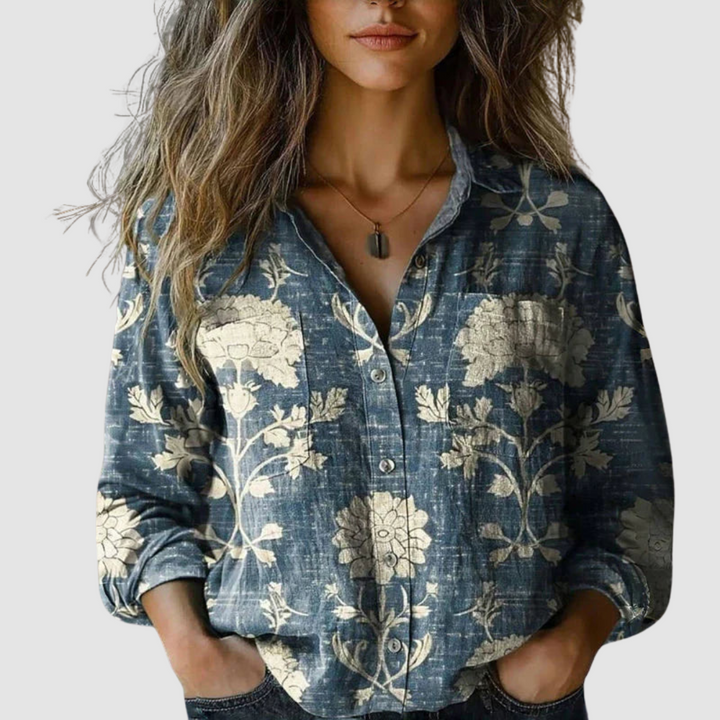 Morena | Vintage Printowana Bluzka