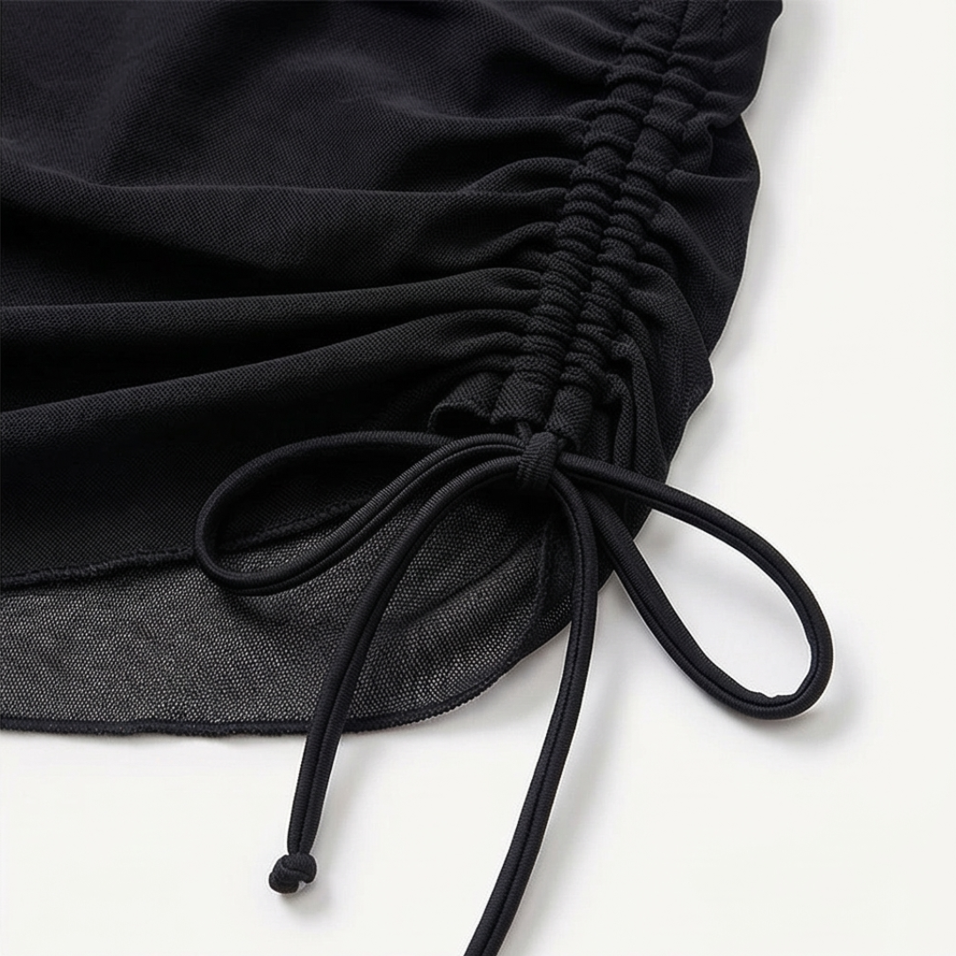 Blanka™ – Bikini z wysokim stanem i marszczoną spódniczką