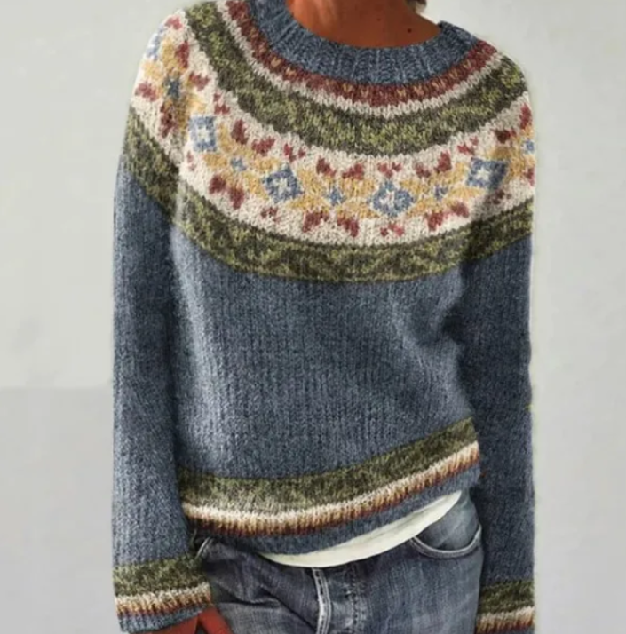 SOLÈNE™ | Sweter Skandynawski