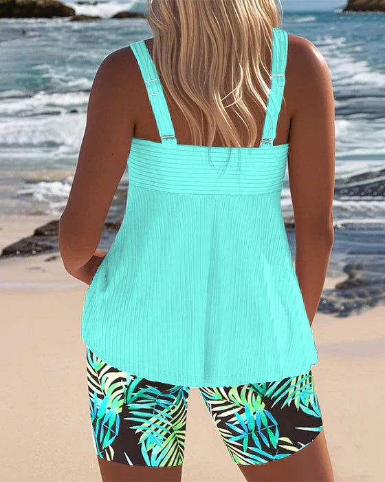 Matylda™ – Tankini w paski z szortami