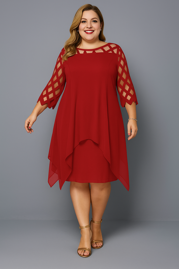Evelyn™ | Elegancka Sukienka z Koronkowymi Rękawami" can be rewritten as: 

"Evelyn™ | Stylowa Sukienka z Koronkowymi Rękawami