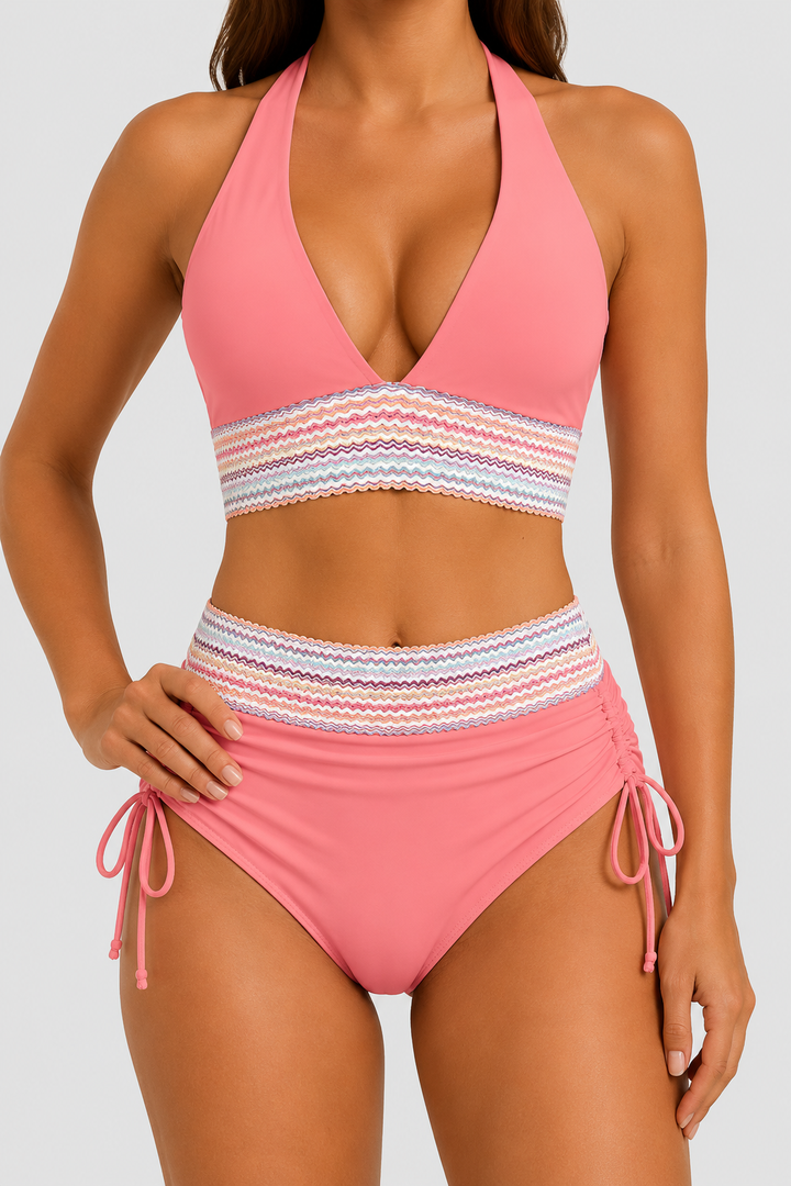 Bikini modelujące talię o wysokim stanie