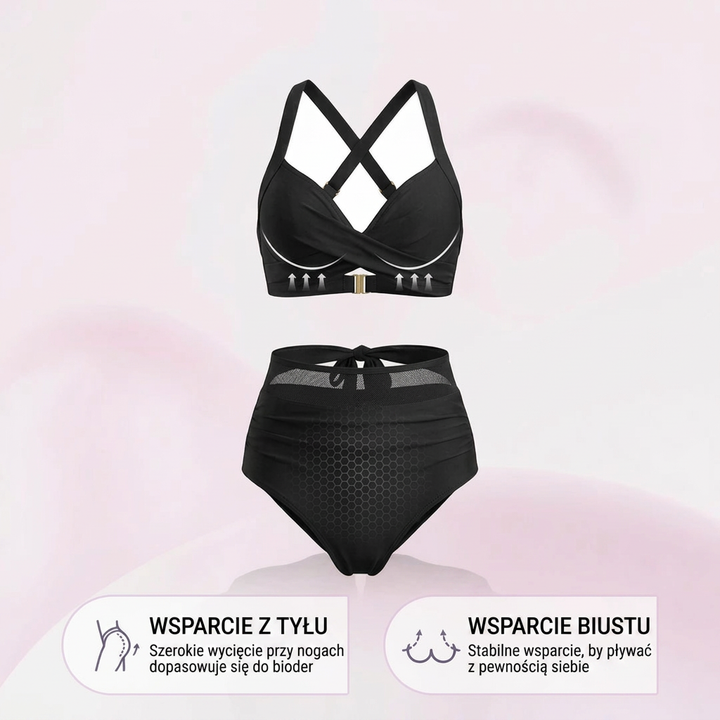 Sabine | Bikini 2 w 1 z wysokim stanem i kontrolą brzucha