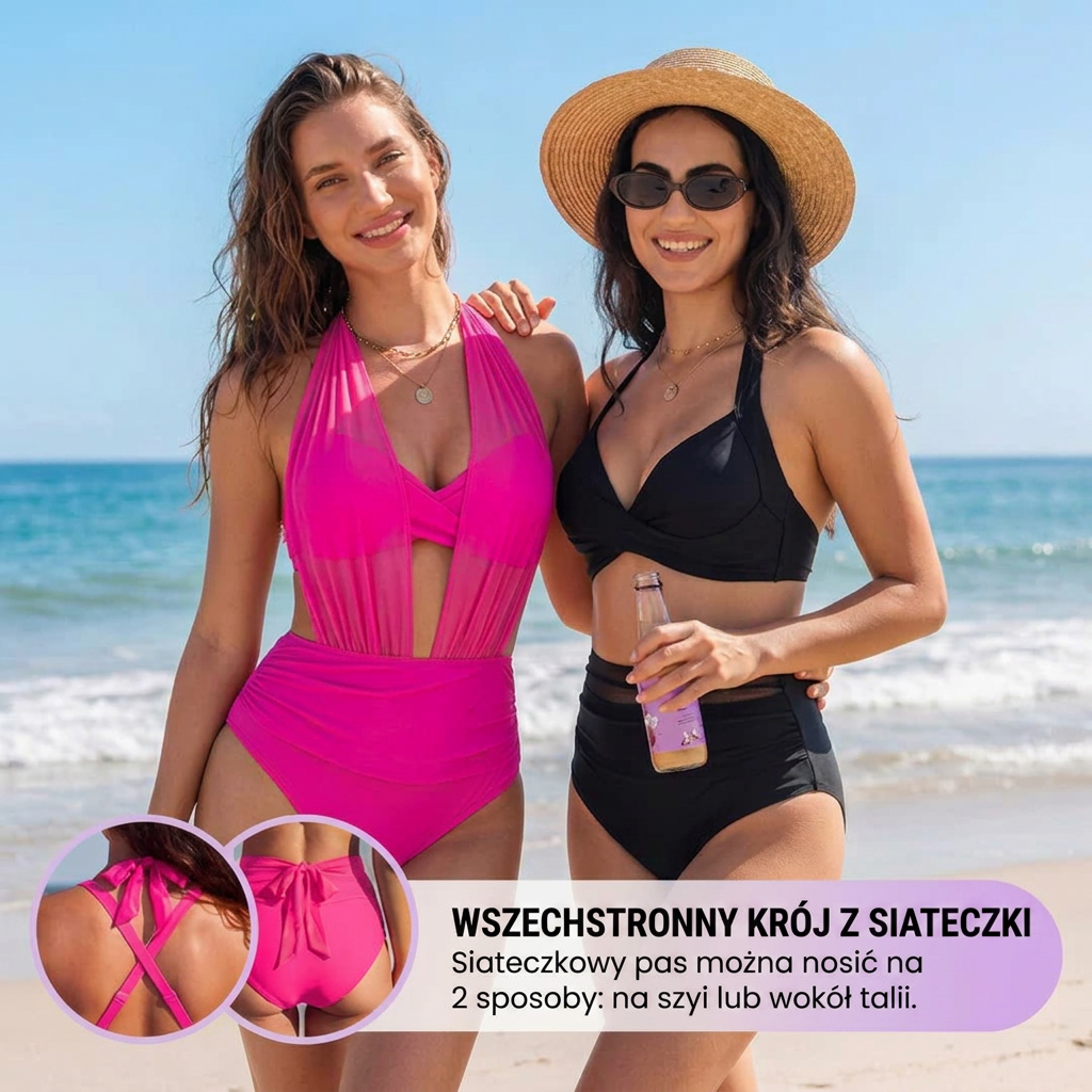 Sabine | Bikini 2 w 1 z wysokim stanem i kontrolą brzucha